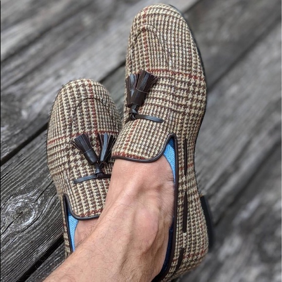 NWT KFG Tweed Tassel Loafers - Picture 5 of 15